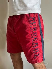 Costume da bagno rosso Burberry uomo misura L