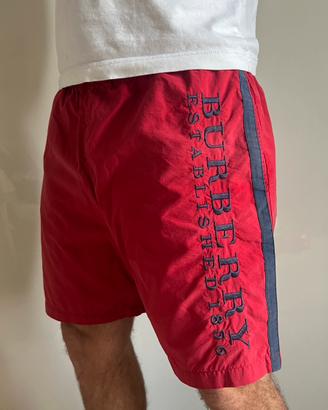 Costume da bagno rosso Burberry uomo misura L