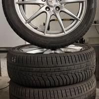 SET CERCHI MERCEDES 6,5jx17H2+GOMME INV. 205/50R17