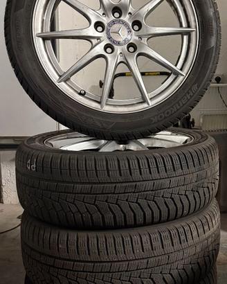 SET CERCHI MERCEDES 6,5jx17H2+GOMME INV. 205/50R17