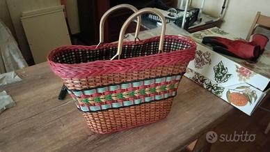 Borsa campagnola cm46x17x27h (+ manici)  prat