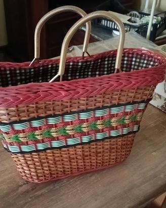 Borsa campagnola cm46x17x27h (+ manici)  prat