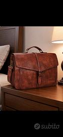Borsa 24 ore in pelle vintage