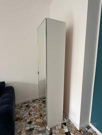 armadio ikea 1 anta a specchio bianco