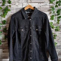 GIACCA JEANS DONNA TG. 60 CURVY NERO