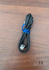 Cavo Telefonico RJ11 Nero Prolunga Modem Telefono