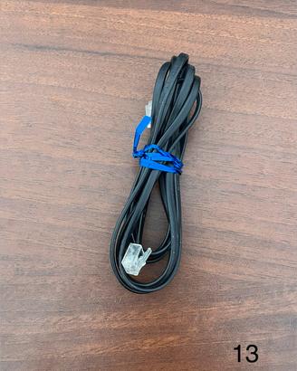 Cavo Telefonico RJ11 Nero Prolunga Modem Telefono