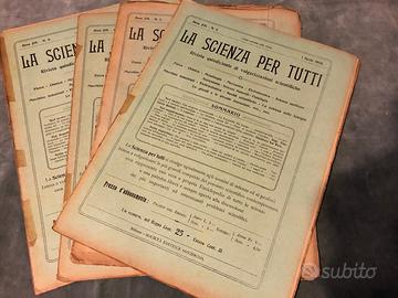 "La scienza per tutti" 1909