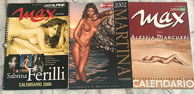 Tris Calendari Martina Colombari Ferilli Marcuzzi