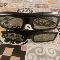 2 OCCHIALI 3D SAMSUNG ORIGINALI NUOVI