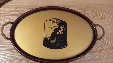 Vassoio art decò siluet 