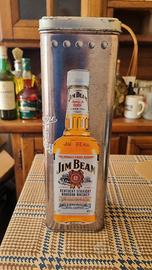 scatola di latta Whisky Jean Beam