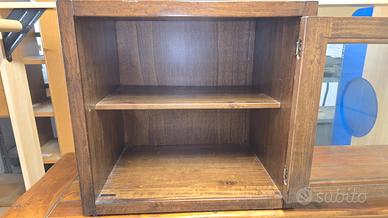 vetrina mobile cubo massello