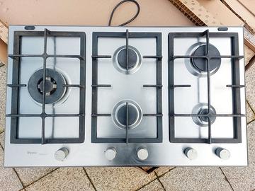 PIANO COTTURA A GAS WHIRLPOOL  5 FUOCHI