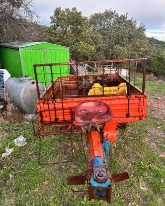 Motozappa con carrello