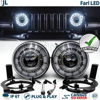 Fari LED + STAFFE per Jeep Wrangler JL OMOLOGATI