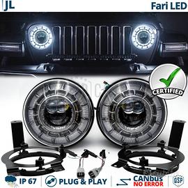 Fari LED + STAFFE per Jeep Wrangler JL OMOLOGATI