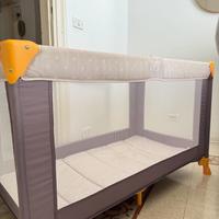 Lettino da campeggio/viaggio con materasso