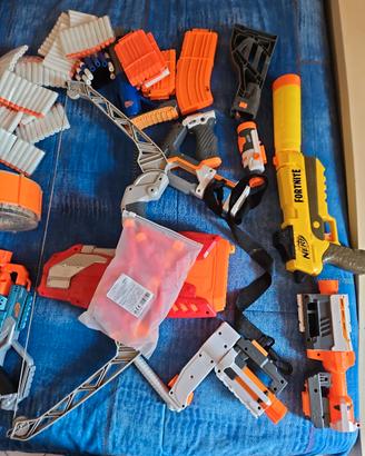 mega lotto Nerf+Laser X +fucili,pistole e accessor