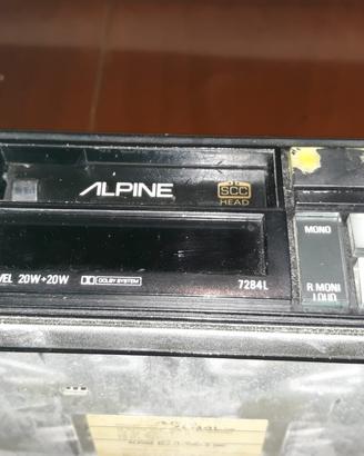 ALPINE STEREO MODELLO 7284L - RADIO  E CASSETTE