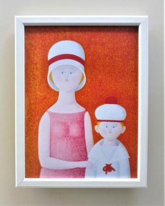 Quadro Zelda e Marinaretto di Antonio Bueno con co
