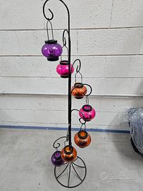 Porta lanterne per candele da terra