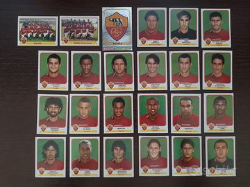 set completo 24 figurine Roma calciatori 2003 2004