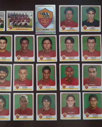 set completo 24 figurine Roma calciatori 2003 2004