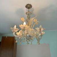 Lampadario in vetro di murano