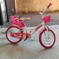 Bicicletta Unicorno 14" per bambina - Con Cestino