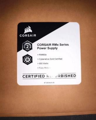 Alimentatore Corsair RM850x Nuovo (mai aperto)