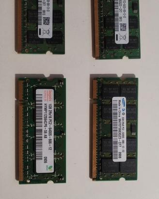 RAM SODIMM 1 - 2 GB DDR2 800 MHZ
