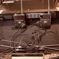 2 radio microfoni ad archetto