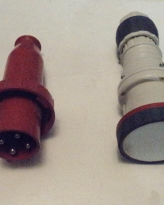 Presa + Spina Volante 63A/4poli - Spina 32A/5poli