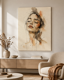 Tela 50x70: “Sospesa nel Silenzio”