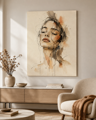 Tela 50x70: “Sospesa nel Silenzio”
