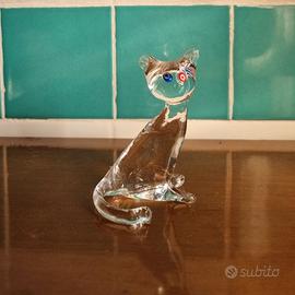 Gatto in vetro soffiato di Murano – Scultura