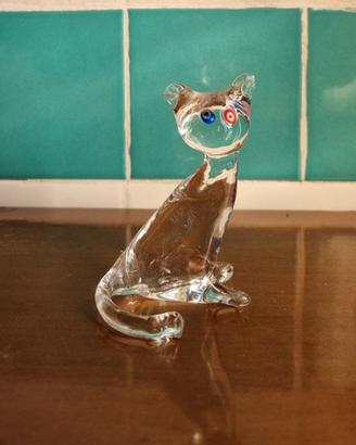 Gatto in vetro soffiato di Murano – Scultura