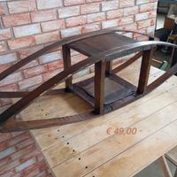 Vecchia Munega Scaldaletto in legno cm 98x26x26