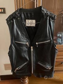 Gilet  smanicato moto bikers custom chopper cafe