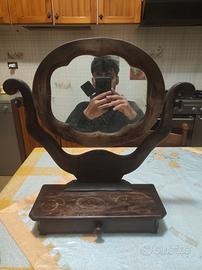 Specchiera a Psiche in Legno Massello, Originale 