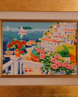 Serigrafia polimaterica Athos Faccincani 