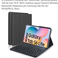 Custodia per tablet samsung S6 Lite con tastiera