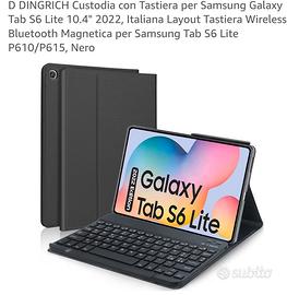 Custodia per tablet samsung S6 Lite con tastiera
