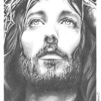 Disegno a matita. "Gesù".