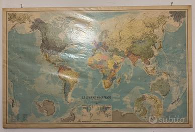 Le Monde Politique - Carta geografica Anni ‘70