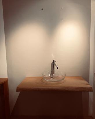 Lavabo da appoggio vetro murano