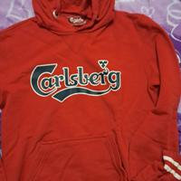felpa rossa carlsberg taglia M