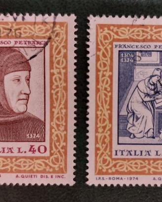 Francobolli 600 anni morte Francesco Petrarca