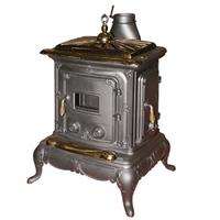 Stufa a legna 6Kw in ghisa nera